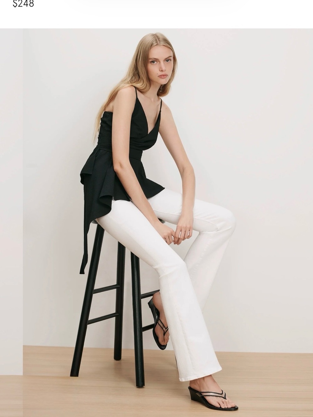Veronica Beard White Beverly Skinny Flare Jeans 27 - NWOT